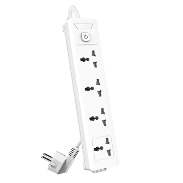 Deli ET404 2-Pin 4-Port 5M Power Strip